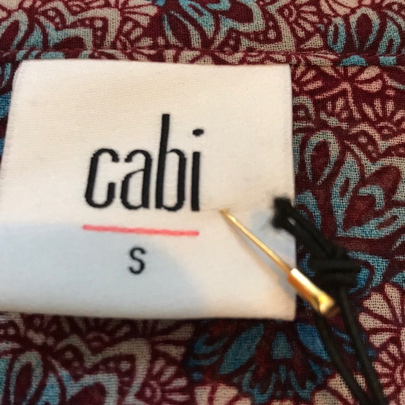 NWT CAbi Fan Blouse - Picture 5 of 7